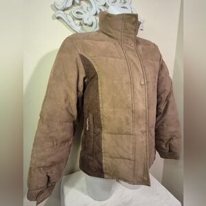 Snow Mountain Down Riding Jacket Outback Trading Company Back Gather With Flap